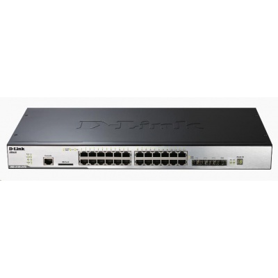 D-Link DGS-3120-24TC/SI 24-port L2 Stackable Managed Gigabit Switch, standard image, 20x gigabit, 4x gigabit/SFP