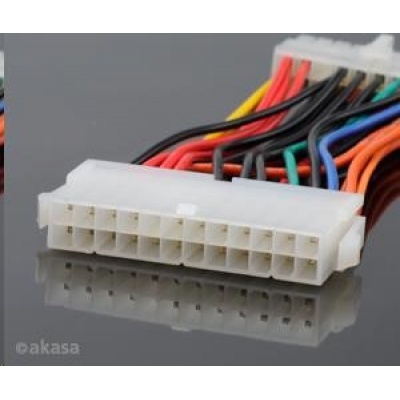 AKASA redukčný kábel z 24pin ATX na 20pin ATX 12V, 10cm