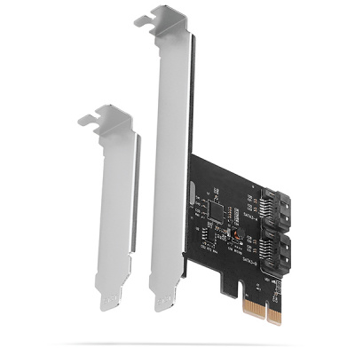 AXAGON PCES-SA2N, radič PCIe - 2x interný port SATA 6G, ASM1061, SP a LP