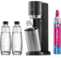 BAZAR - SodaStream Duo Titan Promo-Pack výrobník sody, 1 skleněná láhev, 1 plastová láhev, bombička s CO2 - opraveno