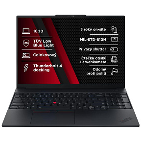 LENOVO NTB ThinkPad E16 G3 - Ultra7 258V,16" WUXGA 120Hz,32GB,1TBSSD,IRcam,W11P LENOVO NTB ThinkPad E16 G3 - Ultra7 258V,16" WUXGA 120Hz,32GB,1TBSSD,IRcam,W11P