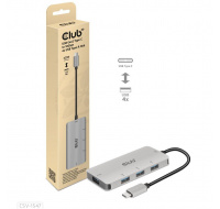 Club3D Hub USB-C Gen2 na 10Gbps 4x USB Type-A Hub