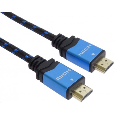 PremiumCord Ultra HDTV 4K@60Hz kabel HDMI 2.0b kovové+zlacené konektory 1m