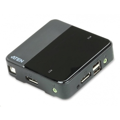 ATEN 2-portový DisplayPort KVM USB, audio, vrátane káblov