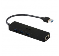 iTec USB 3.0 Slim HUB 3 porty + adaptér Gigabit Ethernet