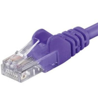 PremiumCord Patch kabel UTP RJ45-RJ45 CAT6 1m fialová