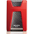 BAZAR - ADATA Externí HDD 1TB USB 3.1 DashDrive Durable HD650, červený (gumový, nárazu odolný) - Poškozený obal (Komplet