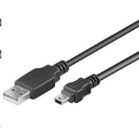 Kábel USB PREMIUMCORD 2.0, A-B mini, 5-pin, 2m