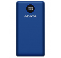 ADATA PowerBank P20000QCD - externá batéria pre mobilný telefón/tablet 20000mAh, 2,1A, modrá (74Wh)