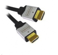 Kábel PREMIUMCORD HDMI A - HDMI A M/M 5 m pozlátené a kovové HQ konektory