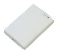 MikroTik RouterBOARD PowerBox, 650MHz CPU, 64MB RAM, 5x LAN, PoE IN/OUT, vrátane. Licencia L4