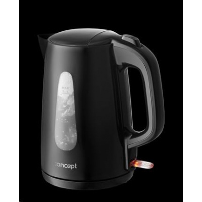 Concept RK2381 Rychlovarná konvice plastová 1,7 l, černá