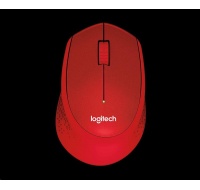 Bezdrôtová myš Logitech M330 Silent Plus, červená