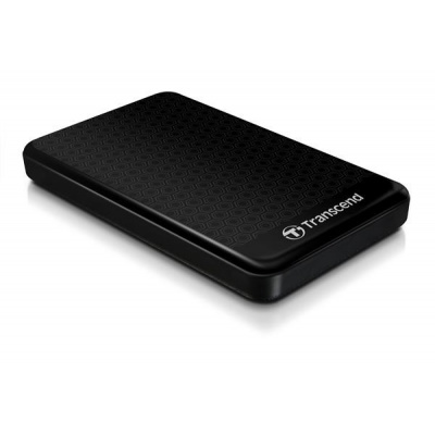 Externý pevný disk TRANSCEND 2,5" USB 3.1 StoreJet 25A3, 2 TB, čierny (nárazuvzdorný, 256-bitový AES)