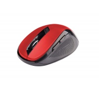 C-TECH Mouse WLM-02, čierno-červená, bezdrôtová, 1600DPI, 6 tlačidiel, USB nano prijímač