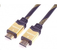 Kábel HDMI PREMIUMCORD 2.0 Vysokorýchlostný + ethernetový kábel HQ, pozlátené konektory, 0,5 m