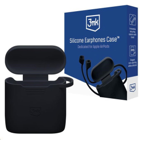 3mk ochranný kryt Silicone AirPods Case pro Apple AirPods 3rd gen., černá