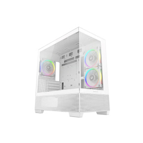 DEEPCOOL Case CG380 3F WH, mATX, ARGB, Průhledná bočnice, 3x 120mm Fan, bílá DEEPCOOL Case CG380 3F WH, mATX, ARGB, Průhledná bočnice, 3x 120mm Fan, bílá