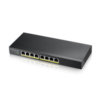 Zyxel GS1915-8EP 8-portový gigabitový webový inteligentný PoE switch, 8x gigabitový RJ45, bez ventilátora, 60W PoE rozpočet