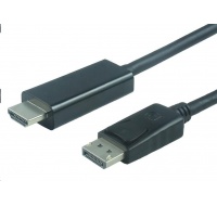 Kábel PREMIUMCORD DisplayPort 1.2 na HDMI 2.0, pre rozlíšenie 4Kx2K@60Hz, 3 m