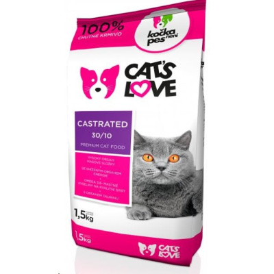 Cats love Castrated 1,5kg