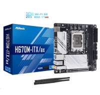 BAZAR - ASRock MB Sc LGA1700 H670M-ITX/AX, Intel H670, 2xDDR4, 1xDP, 1xHDMI, WI-FI, mini-ITX - Po opravě (Bez příšlušens