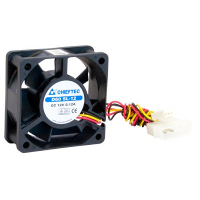 CHIEFTEC větrák AF-0625S, 60x60x25 mm Sleeve Fan, with 3/4pin connector
