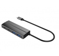 PREMIUMCORD 10G SuperSpeed USB Hub typ C na 2 X USB 3.1 A + 2 X USB 3.1 C Hliník