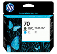 HP 70 Black matte + Cyan DJ Printhead, C9404A