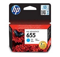 HP 655 Cyan Ink Cart, CZ110AE (600 pages)