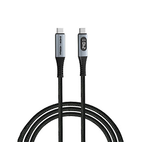 VERBATIM Kabel USB4 Sync & Charge, 240W, s displejem, 120cm