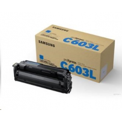 Tonerová kazeta Samsung CLT-C603L s vysokou výťažnosťou azurovej farby (10 000 strán)