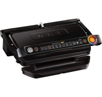 Tefal GC722834 Optigrill+ XL, gril, kontaktní, 2000 W, 9 programů grilování, tác na šťávu, automatický senzor, černý