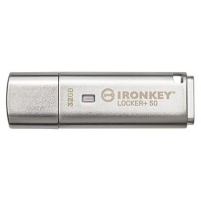 Kingston 32GB IKLP50 IronKey Locker+ 50 AES USB, s 256bitovým šifrovaním