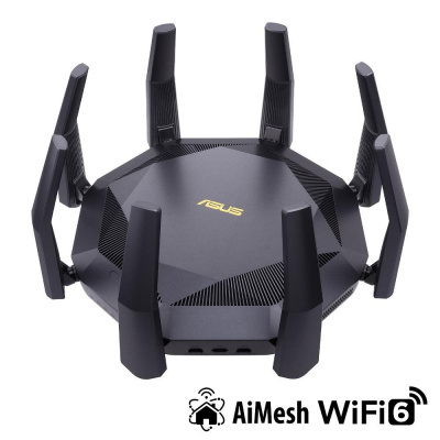 ASUS RT-AX89X Wireless AX6000 Wifi 6 Router, 1x 10Gb, 8x gigabit, 1x SFP+, 2x USB3.1