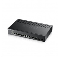 Zyxel GS2220-10 10-portový gigabitový riadený prepínač L2, 8x gigabit RJ45, 2x gigabit RJ45/SFP