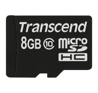 Karta TRANSCEND MicroSDHC Class 10 8GB, bez adaptéra