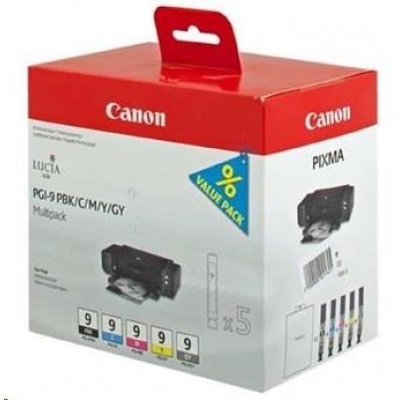 Canon BJ CARTRIDGE PGI-9 PBK/C/M/Y/GY Multi Pack