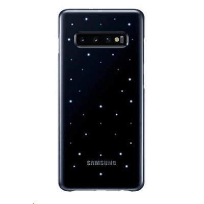 Samsung flipové pouzdro LED EF-KG975CB pro Galaxy S10+, černá