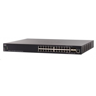 Cisco switch SX350X-24, 20x10GbE, 4x10GbE SFP+/RJ-45 REFRESH