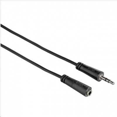 Hama predlžovací audio kábel jack 3,5 mm stereo, 1*, 5 m
