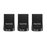 SanDisk Flash Disk 32GB Ultra Fit Flash Drive, USB 3.2, Černá, 3 Pack