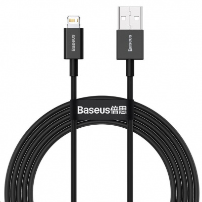 Rýchlonabíjací kábel Baseus Superior Series USB/Lightning 2.4A 1m čierna
