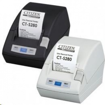 Citizen CT-S281, RS-232, 8 bodov/mm (203 dpi), rezačka, biela