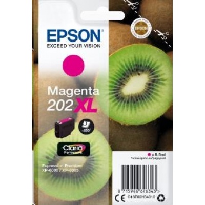 Atramentová tyčinka EPSON Singlepack "Kiwi" Magenta 202XL Claria Premium Ink 8,5 ml