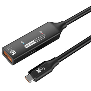 PremiumCord USB 3.2 Gen 2 repeater a prodlužovací kabel C-Male-A-Female, 10Gbps Aluminium 5m PremiumCord USB 3.2 Gen 2 repeater a prodlužovací kabel C-Male-A-Female, 10Gbps Aluminium 5m