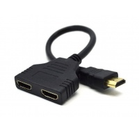 GEMBIRD Dátový rozdeľovač HDMI, pasívny, kábel, 2-cestný