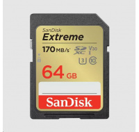 Karta SanDisk SDXC 64 GB Extreme (170 MB/s triedy 10, UHS-I U3 V30)