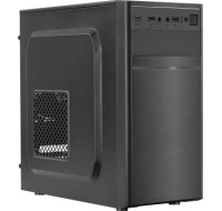 EUROCASE skříň MC X103 black, micro tower, 1x USB 3.0, 2x USB 2.0, 2x audio, bez zdroje