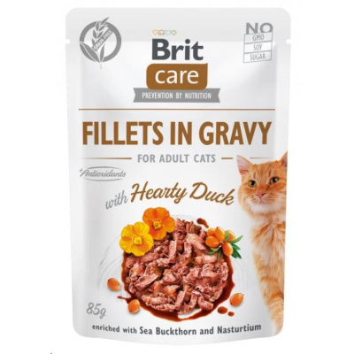 Kap.Brit Care Cat Fillets in Gravy Duck 85g